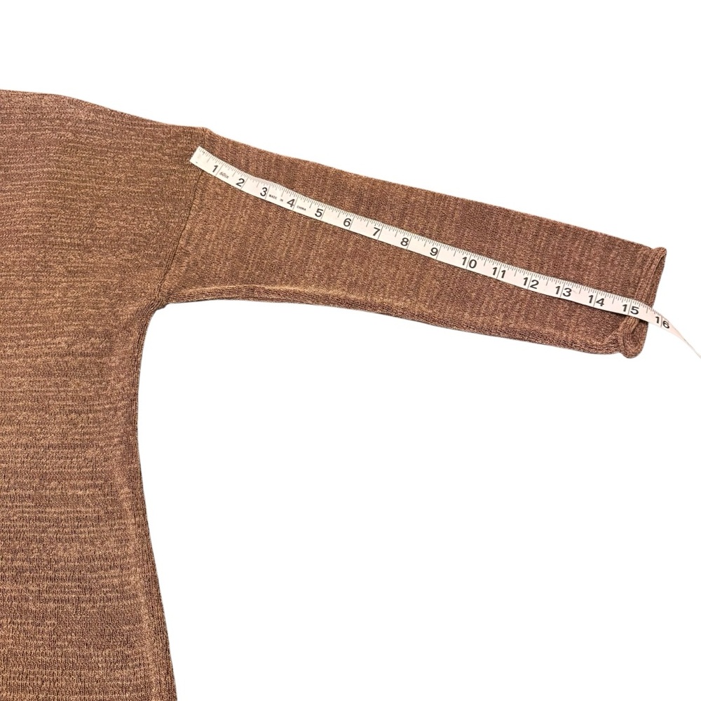 DKN Transfer Rib Women's V-Neck Brown Sweater Size M - Picture 9 of 12